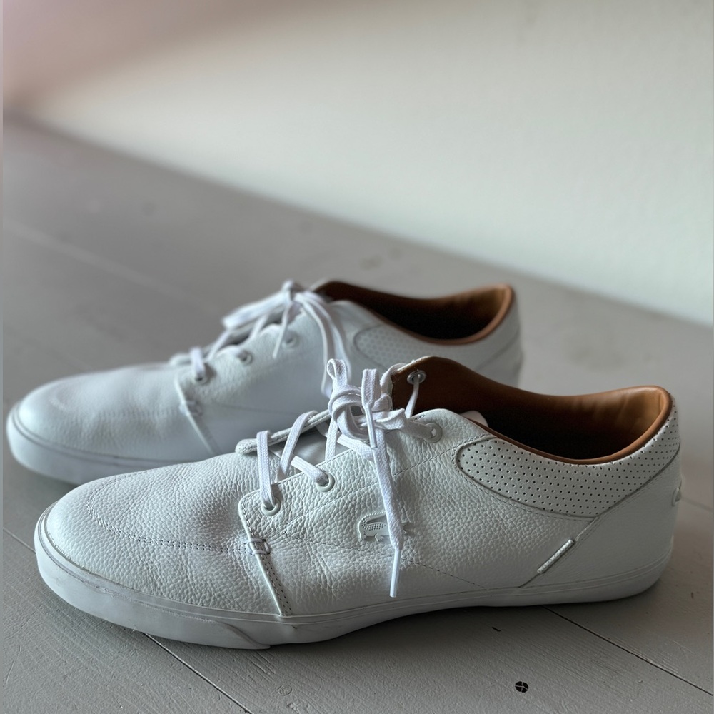 Men’s Lacoste Bayliss White Leather US 12